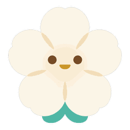 地天泰（ちてんたい）のキャラクター（梅の花の子）