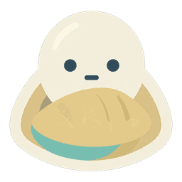 天地否（てんちひ）のキャラクター（かたく口を閉じたはまぐり）