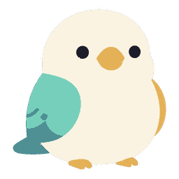 地火明夷（ちかめいい）のキャラクター（羽を休める小鳥）