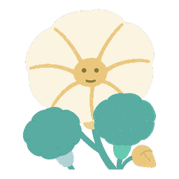 地風升（ちふうしょう）のキャラクター（つるを伸ばす朝顔）