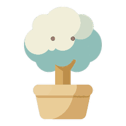 沢水困（たくすいこん）のキャラクター（鉢に入った木）