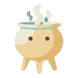 火風鼎（かふうてい）のキャラクター（三本足のなべの子）