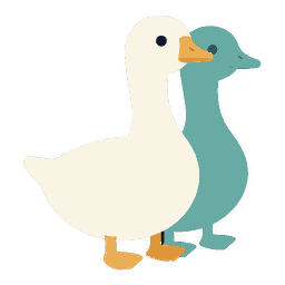 風山漸（ふうざんぜん）のキャラクター（列を組んで進む雁）