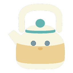 水火既済（すいかきせい）のキャラクター（お湯のわいたやかんの子）