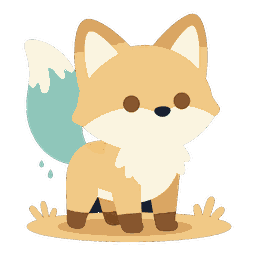 火水未済（かすいびせい）のキャラクター（尾を濡らした子ぎつね）