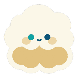 乾（けん）のキャラクター（雲の子）