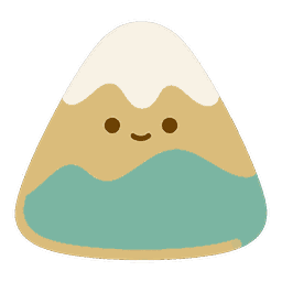 艮（ごん）のキャラクター（雪をかぶった山の子）